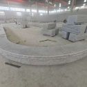 贺州 芝麻白异形坐凳，自然面光面弧形加工
