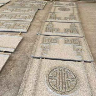 贺州 白麻花岗岩外墙立面雕刻板