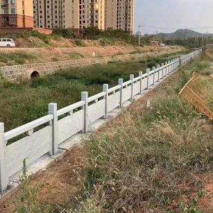 贺州 白麻河道栏杆效果展示图