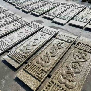 贺州 黄金麻花岗岩外墙雕刻板