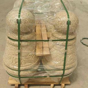 贺州 黄金麻异形定制雕花——棒棒糖挡车柱