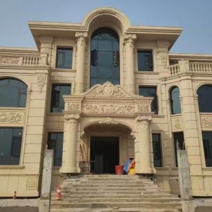 贺州 黄金麻花岗岩别墅外墙干挂