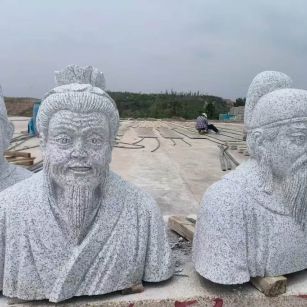 贺州 白麻花岗岩石材人物立体雕刻