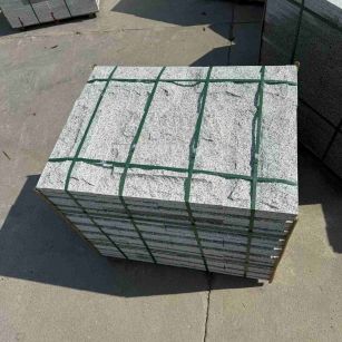 贺州 白麻花岗岩石材自然面蘑菇石成品