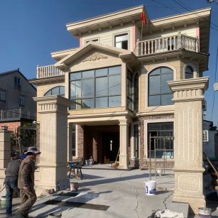 贺州 黄金麻花岗岩荔枝面别墅外墙干挂私家专属