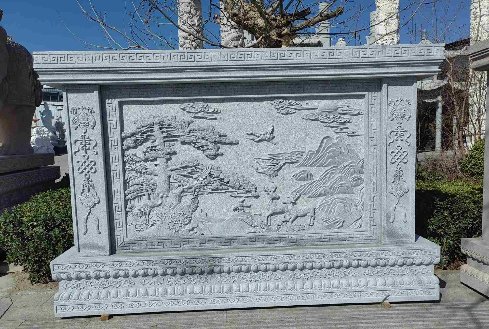 贺州 芝麻白大型照壁，屏风，影壁