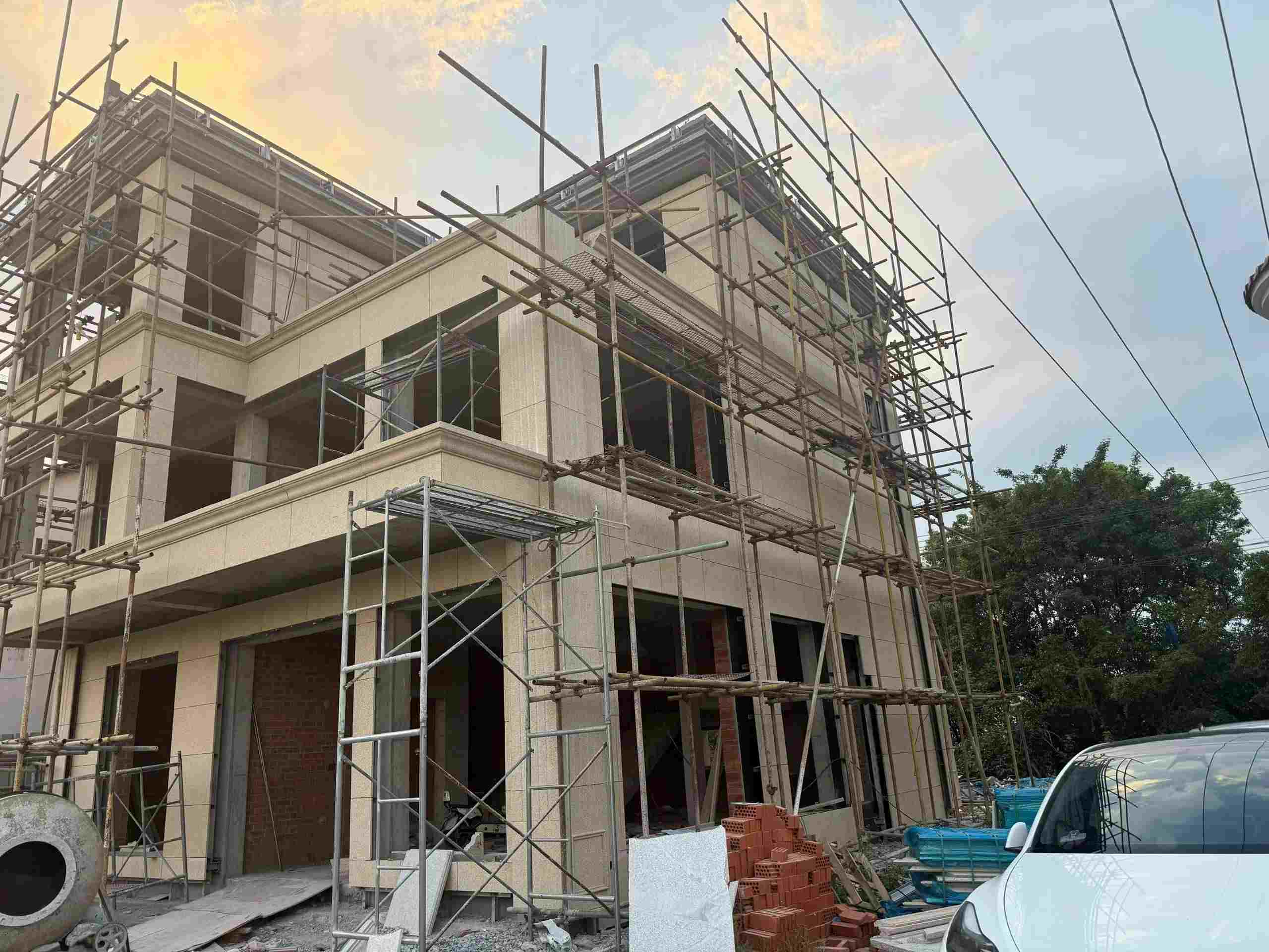 贺州 黄金麻荔枝面花岗岩外墙干挂