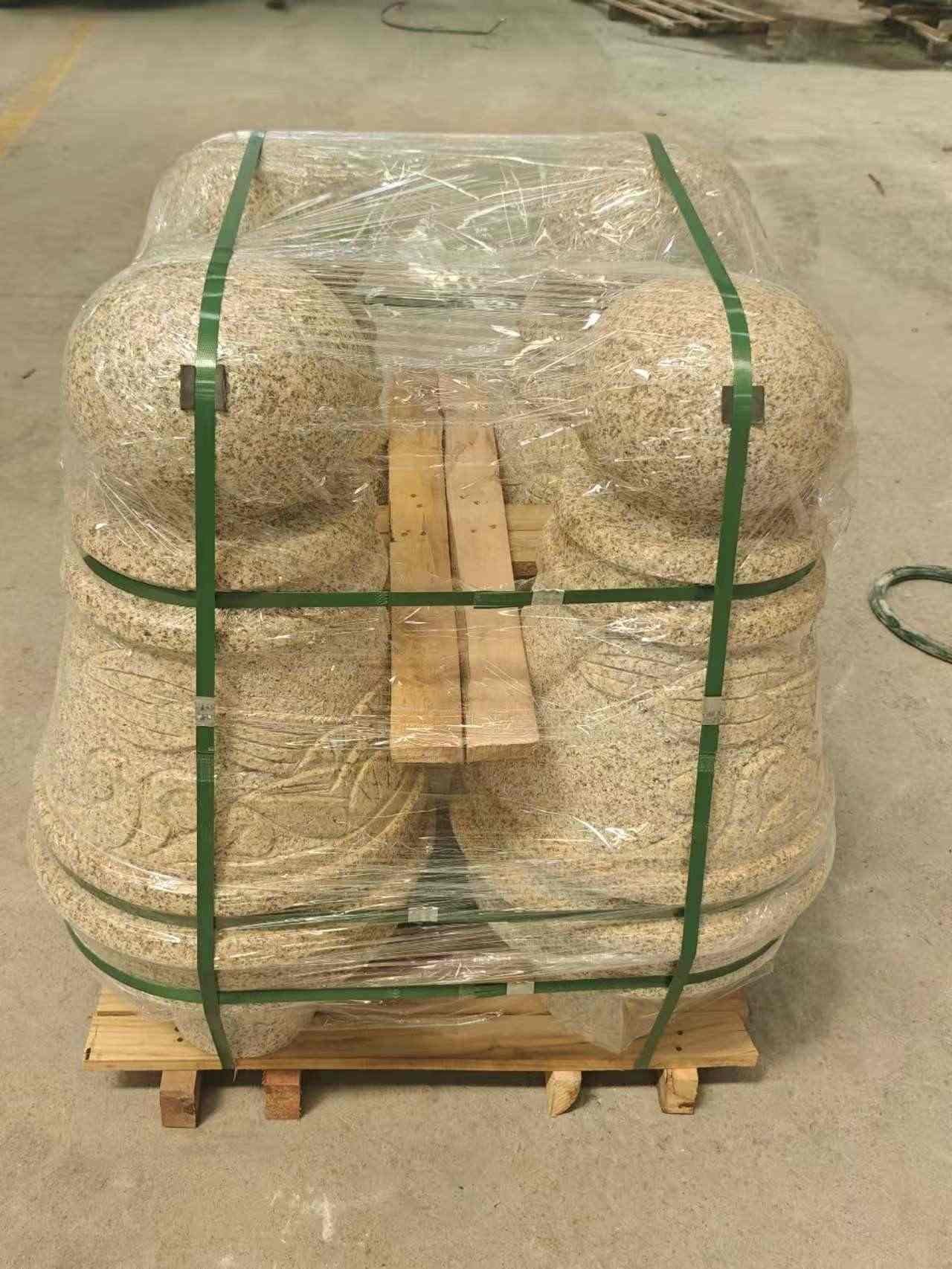 贺州 黄金麻异形定制雕花——棒棒糖挡车柱