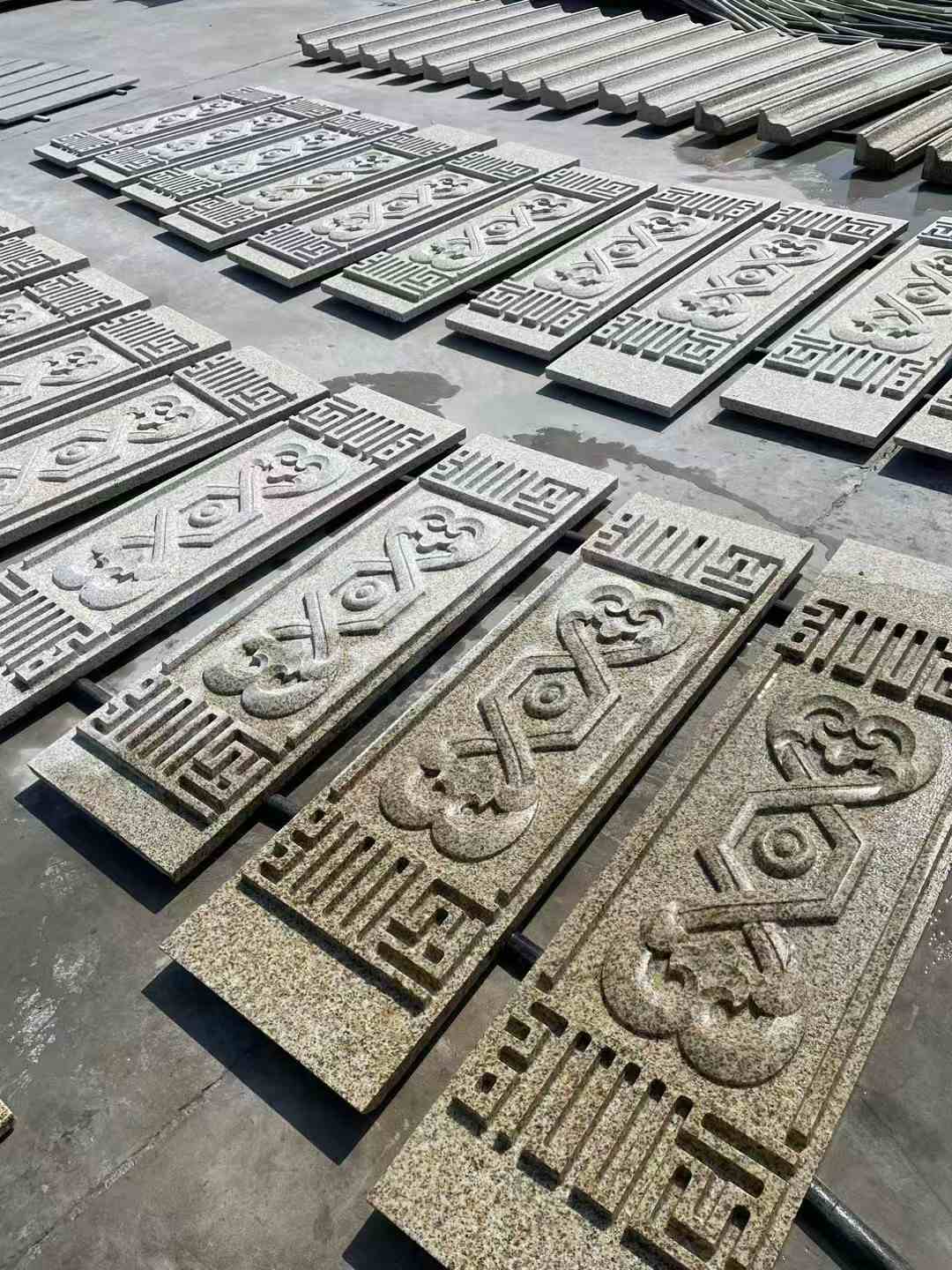 贺州 黄金麻花岗岩外墙雕刻板