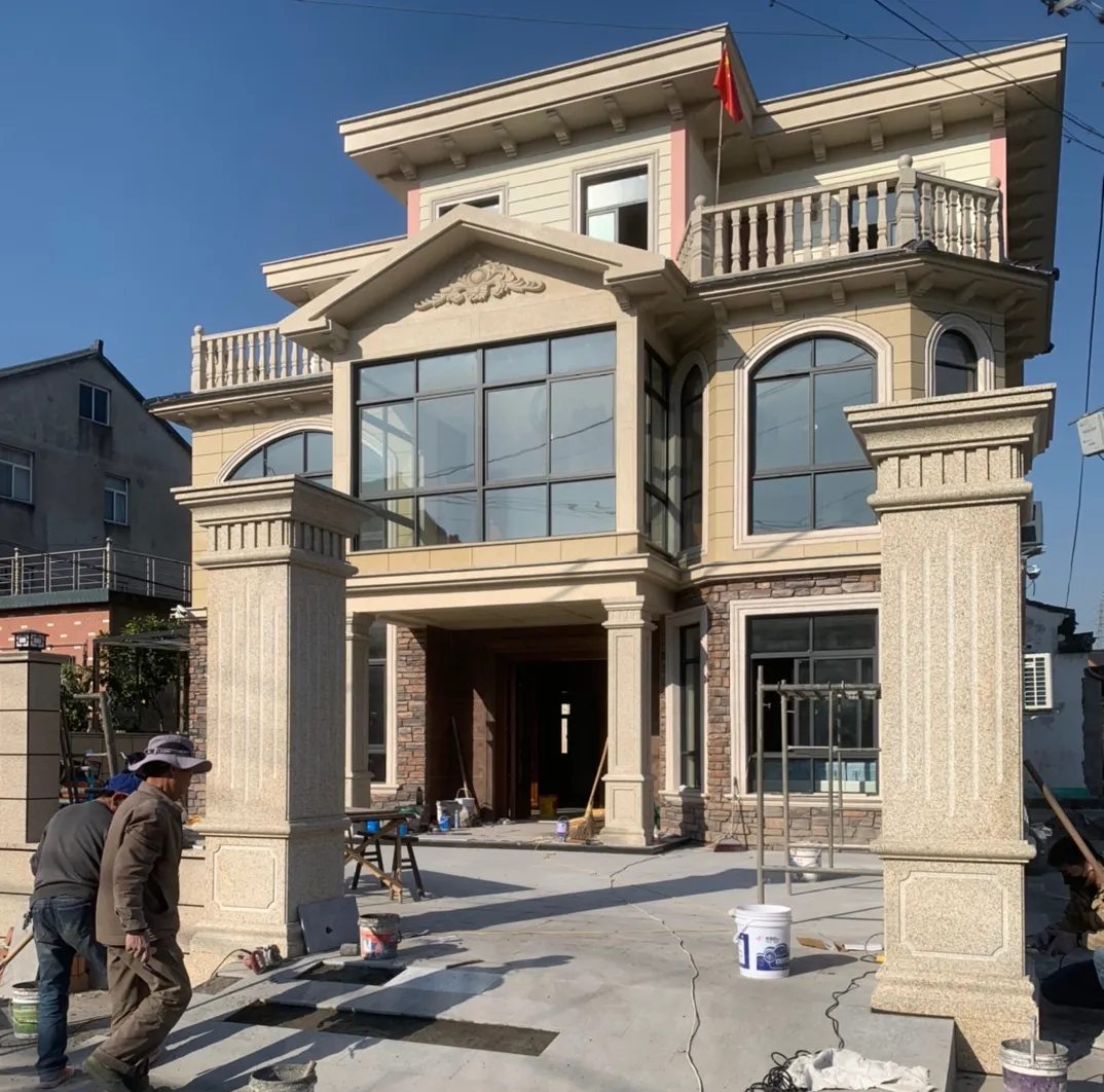 贺州 黄金麻花岗岩荔枝面别墅外墙干挂私家专属